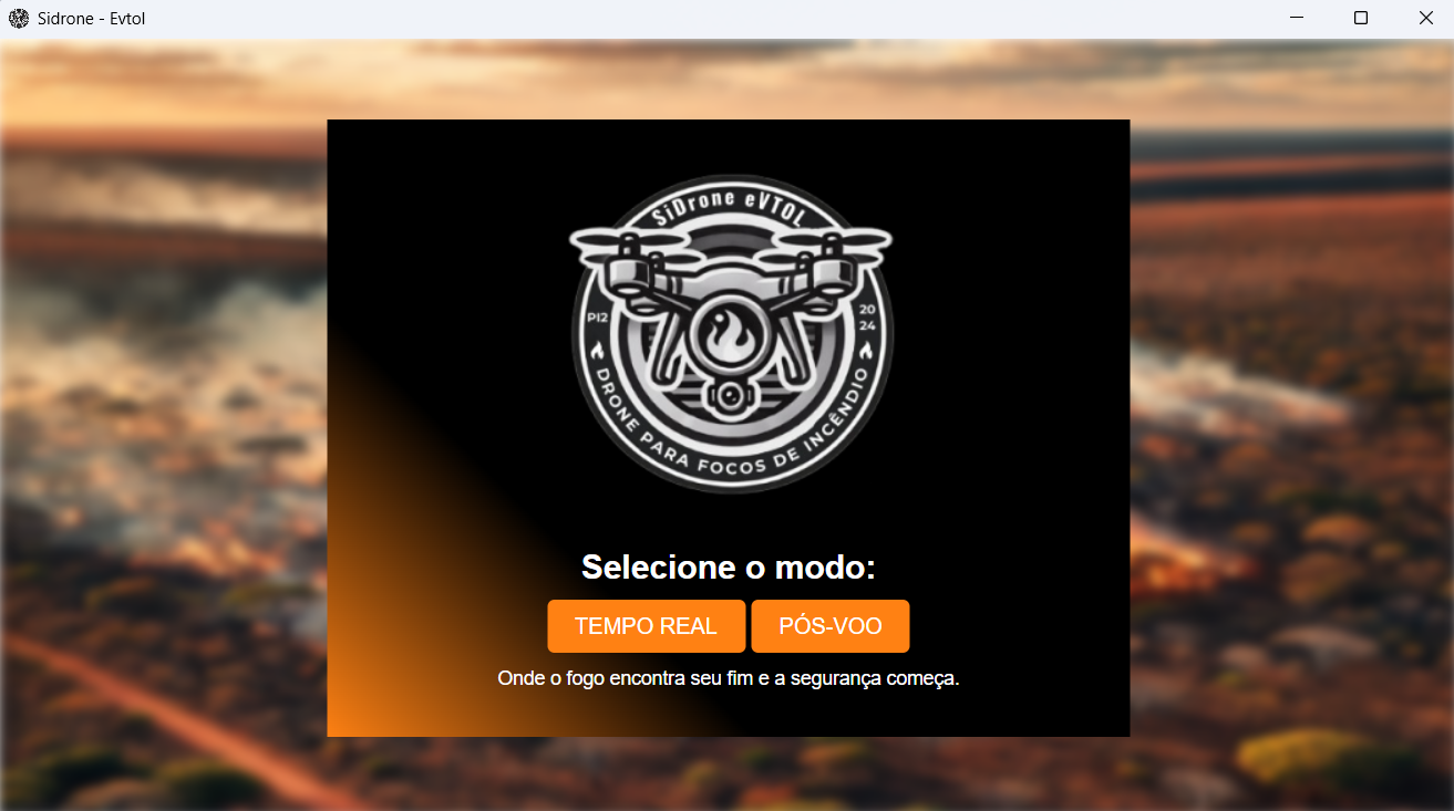 Página inicial do aplicativo desktop.