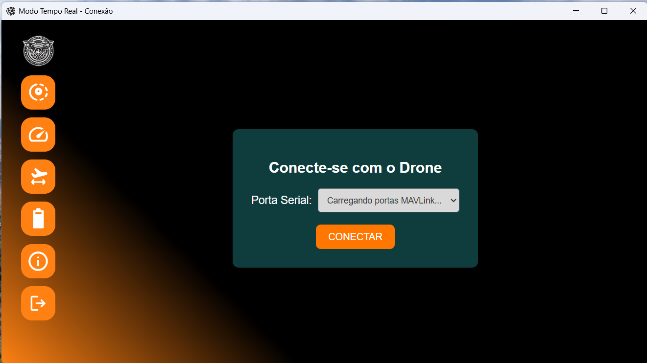 Página inicial do tempo real.